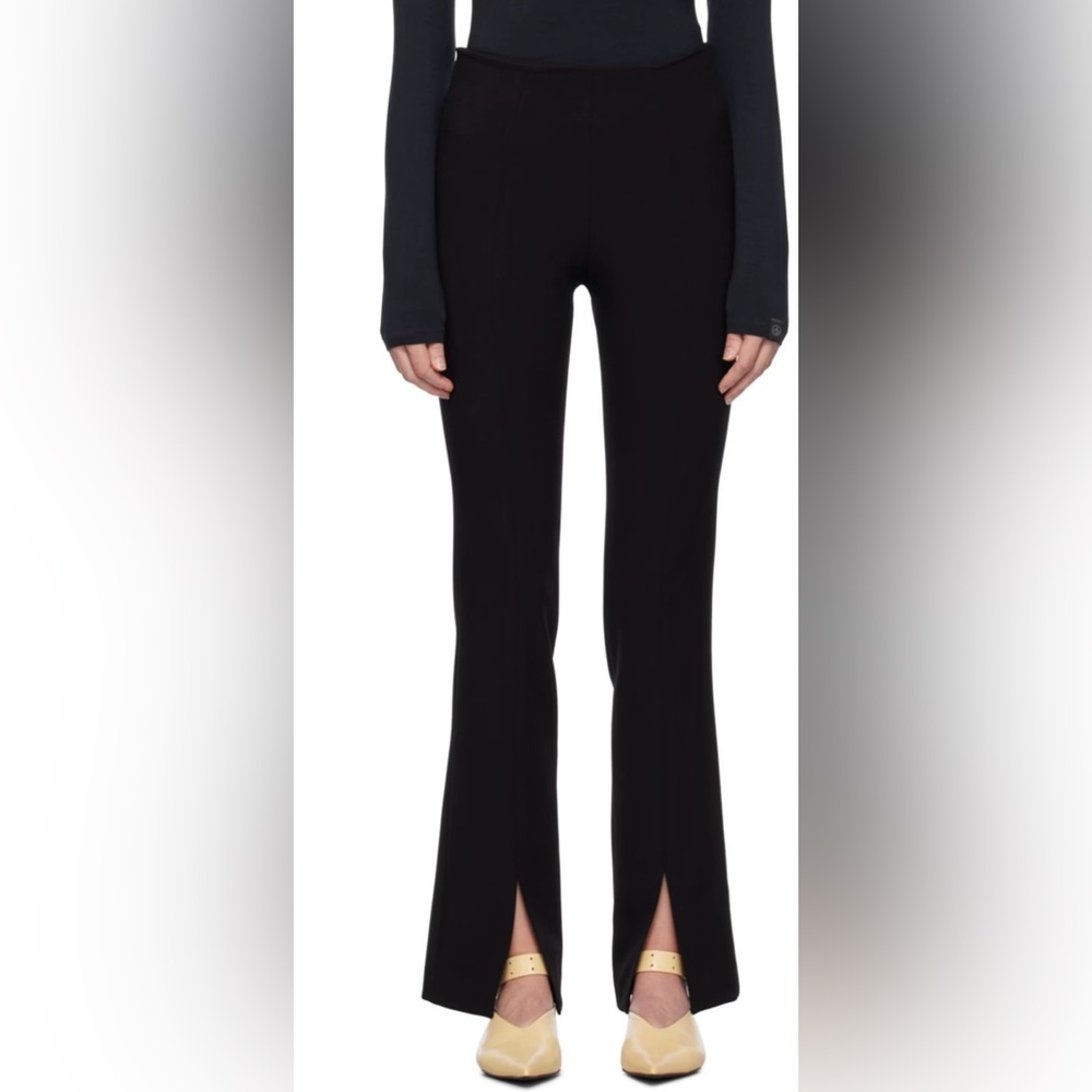 LVIR ssense Elegant Black Slit Women's Trousers